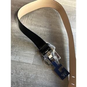 Anne Klein Belt Black Broad Belt New Patent Leather